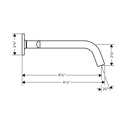 Hansgrohe 34315001 Axor Citterio M Wall Mounted Widespread Faucet Chrome 2