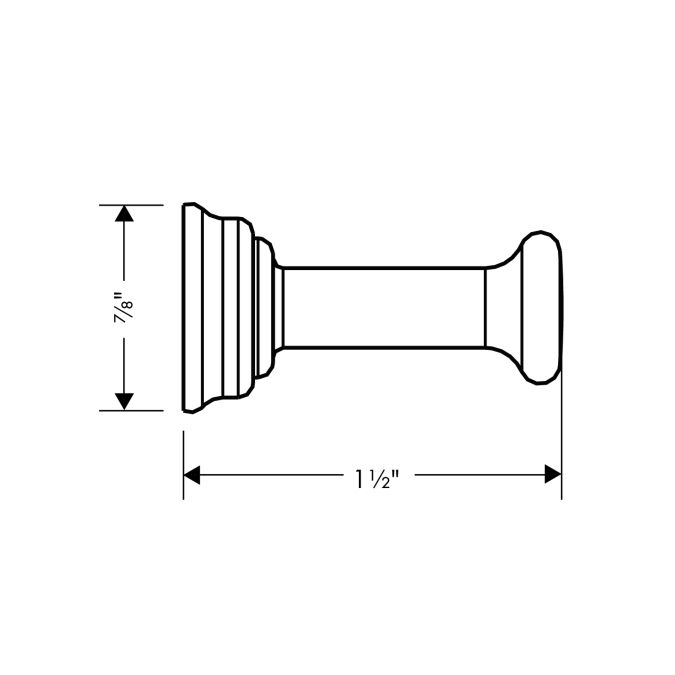 Hansgrohe 42137000 Axor Montreux Hook Chrome 2