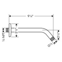 Hansgrohe 04186923 Standard Showerarm 9" Rubbed Bronze 2