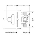Hansgrohe 04121181 Pressure Balance Rough With Service Stop 2
