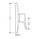 Hansgrohe 04205000 Commercial S Pressure Balance Trim Chrome 2