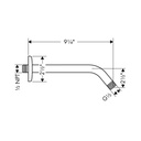 Hansgrohe 04186833 Standard Showerarm 9" Polished Nickel 2