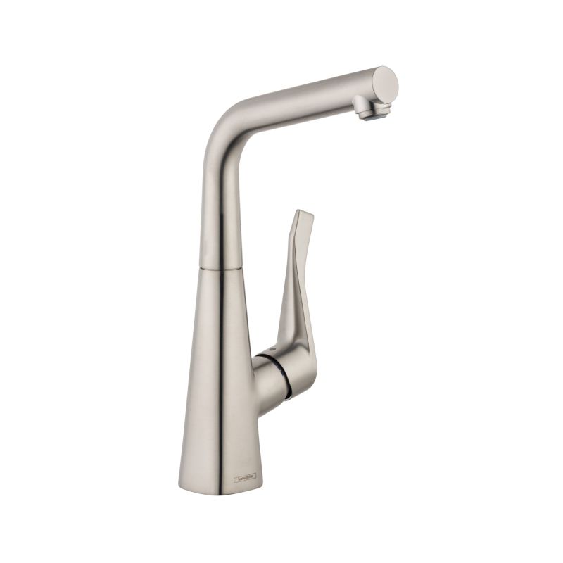 Hansgrohe 04509800 Metris Bar Kitchen Faucet Steel Optik 1