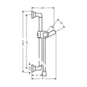Hansgrohe 27831000 Axor Citterio Wallbar 36" Chrome 2