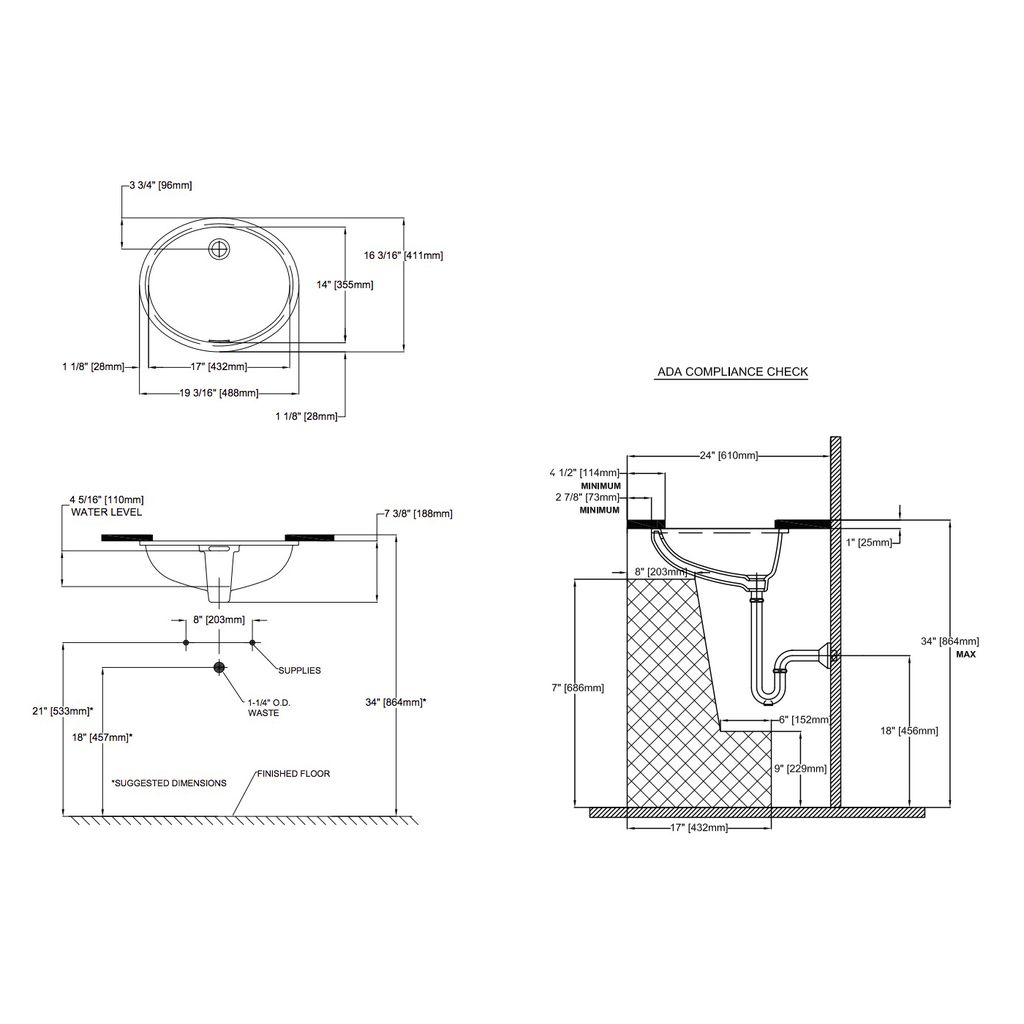 TOTO LT579G Rendezvous Undercounter Lavatory Sink Cotton 3
