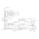 TOTO CST754EF Eco Dartmouth Two Piece Elongated Toilet Cotton 2