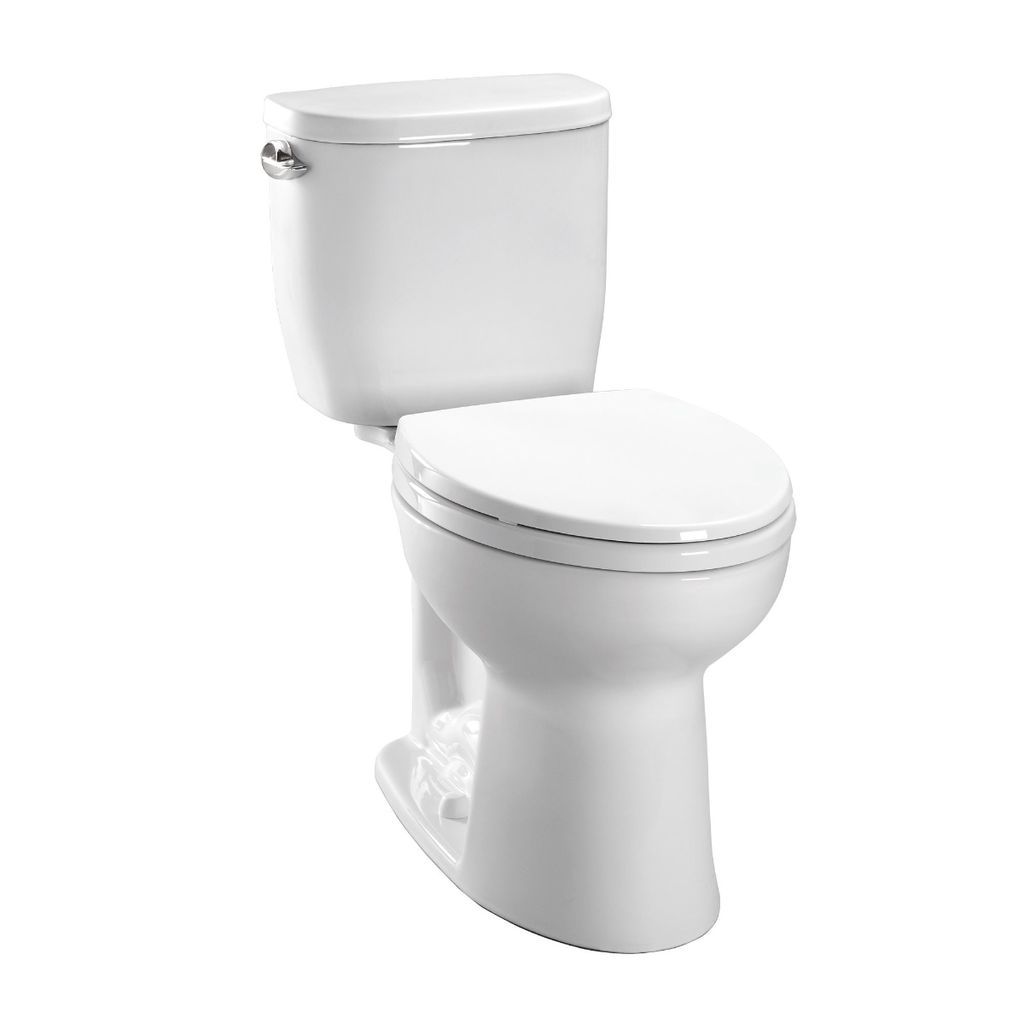 TOTO CST243EF Entrada Round Toilet Cotton 1