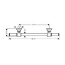 Hansgrohe 42030000 Axor Montreux 12" Towel Bar Chrome 2
