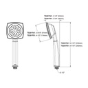 TOTO TS301F41CP Traditional Collection Series B Single Spray Handshower 2.5 GPM 2