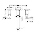 Hansgrohe 16534831 Axor Montreux Lever Widespread Wallmount Polished Nickel 2