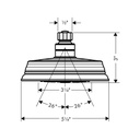 Hansgrohe 04070920 Croma C 100 3 Jet Showerhead Rubbed Bronze 2