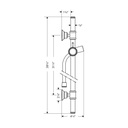 Hansgrohe 27982001 Axor Montreux Wallbar 36" Chrome 2