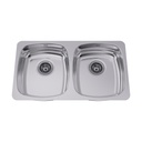 Franke UCD6405P-1 Double Undermount Sink 18 Gauge Stainless Steel