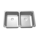 Franke UCD6408P-1 Double Undermount Sink 18 Gauge Stainless Steel