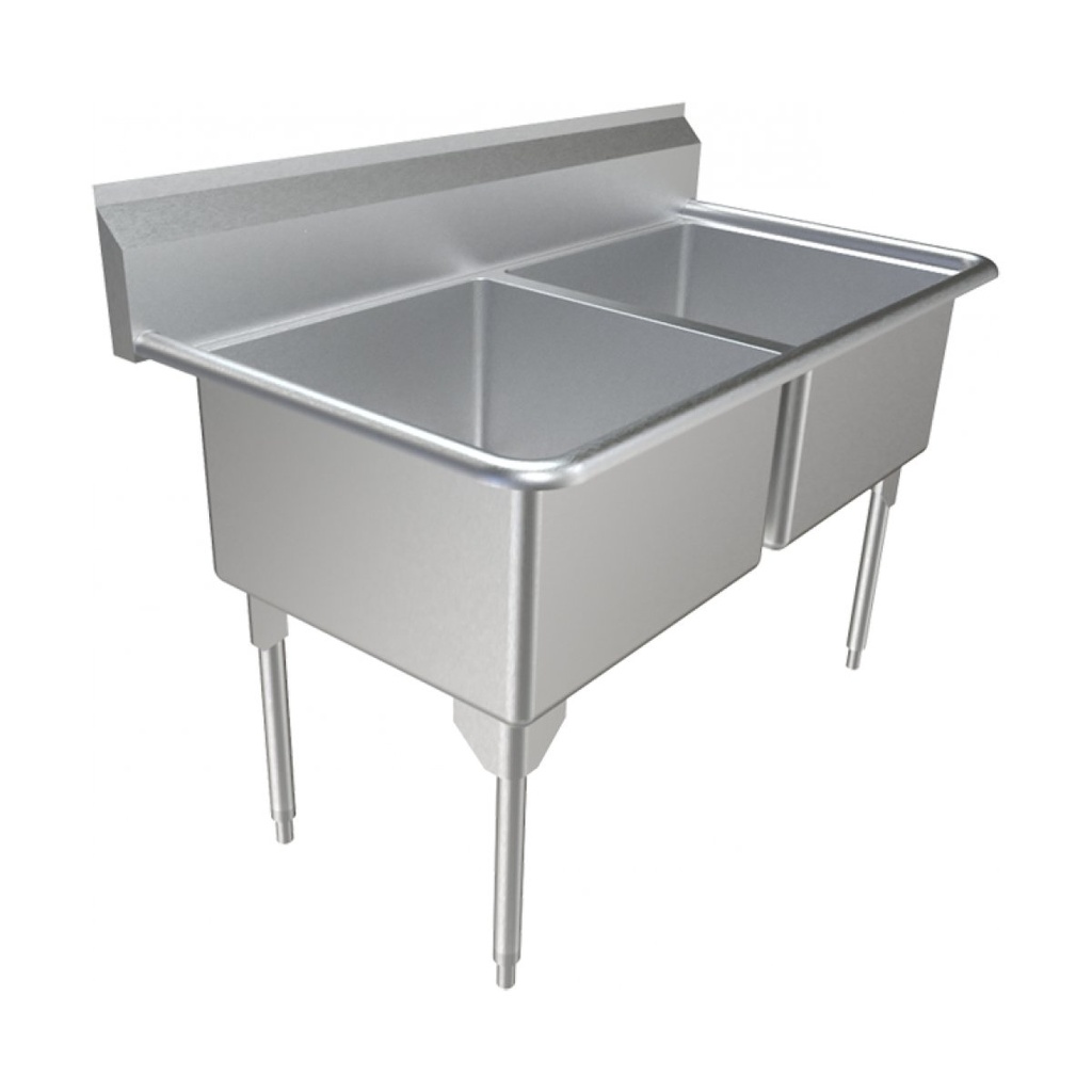 Franke RDL2448-1 Restaurant Series 16 Gauge Double Sink