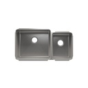 Julien 003239 Classic Sink Undermount Double L21X18X10 R12X16X8