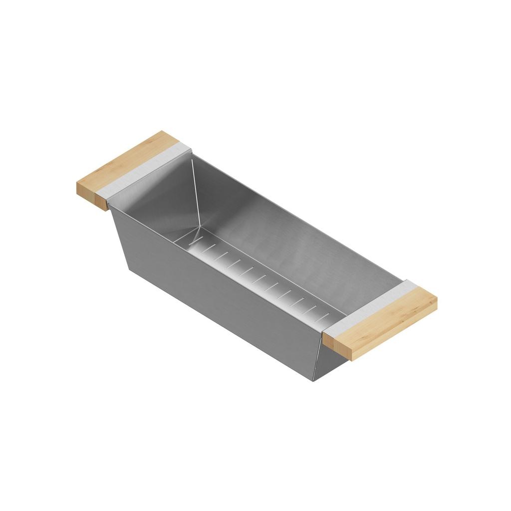 Julien 205325 Colander For 18" Sink Maple Handles 6X19X4-1/4