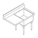 Franke WSL2424L-1-2 World Class Series 14 Gauge Single Sink