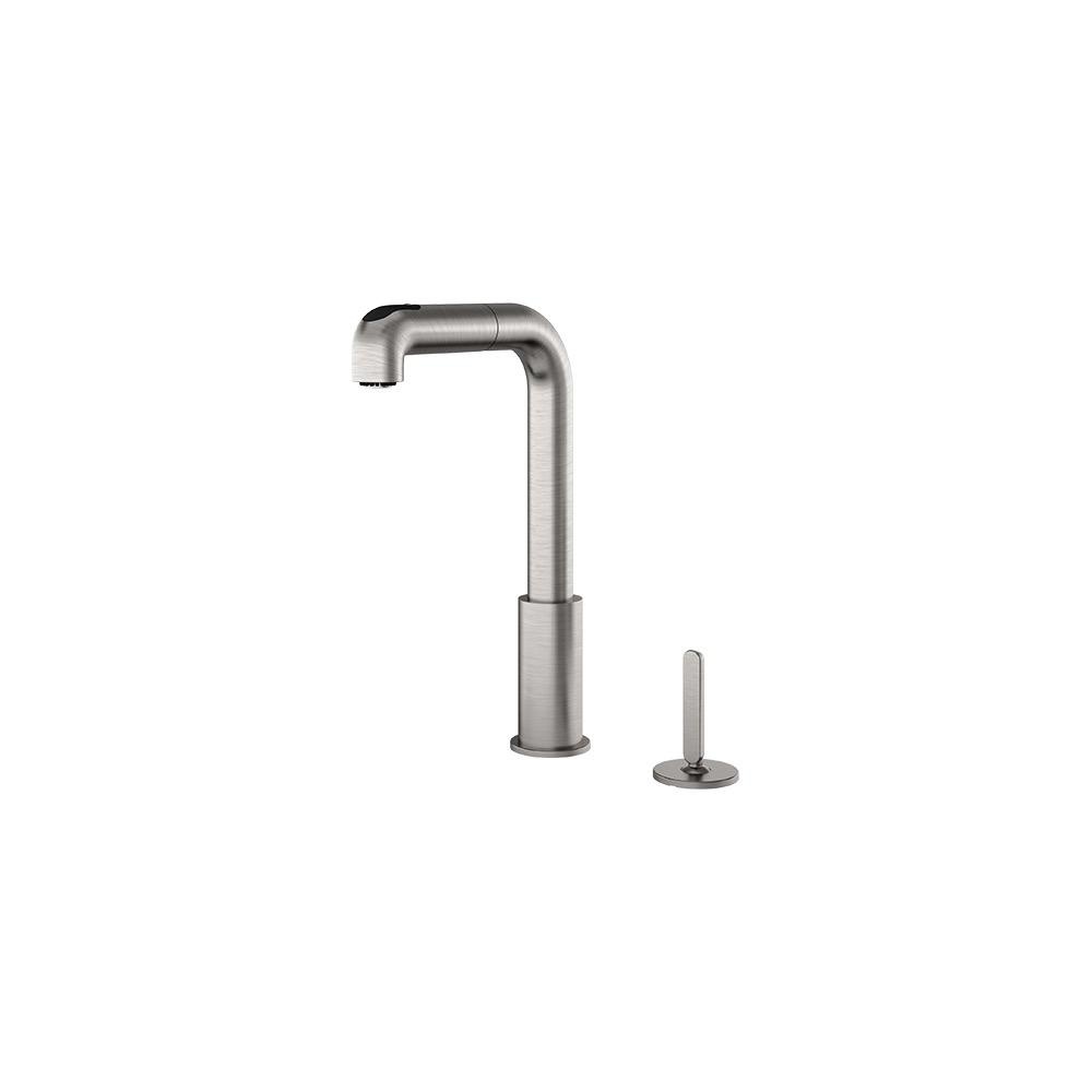 Julien 306211 Pull-Out Faucet With Remote Lever Latitude Brushed Nickel
