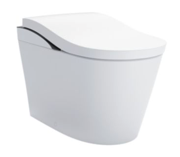 TOTO MS8732CUMFG#01B Neorest Ls Integrated Smart Toilet Cotton With Black Trim