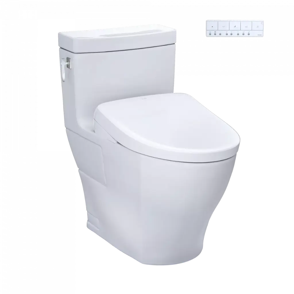 TOTO MW6264736CEFG#01 Aimes Washlet+ S7A One Piece Toilet Cotton