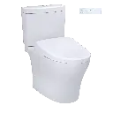 TOTO MW4464736CEMGN#01 Aquia IV Washlet+ S7A Two Piece Toilet Cotton