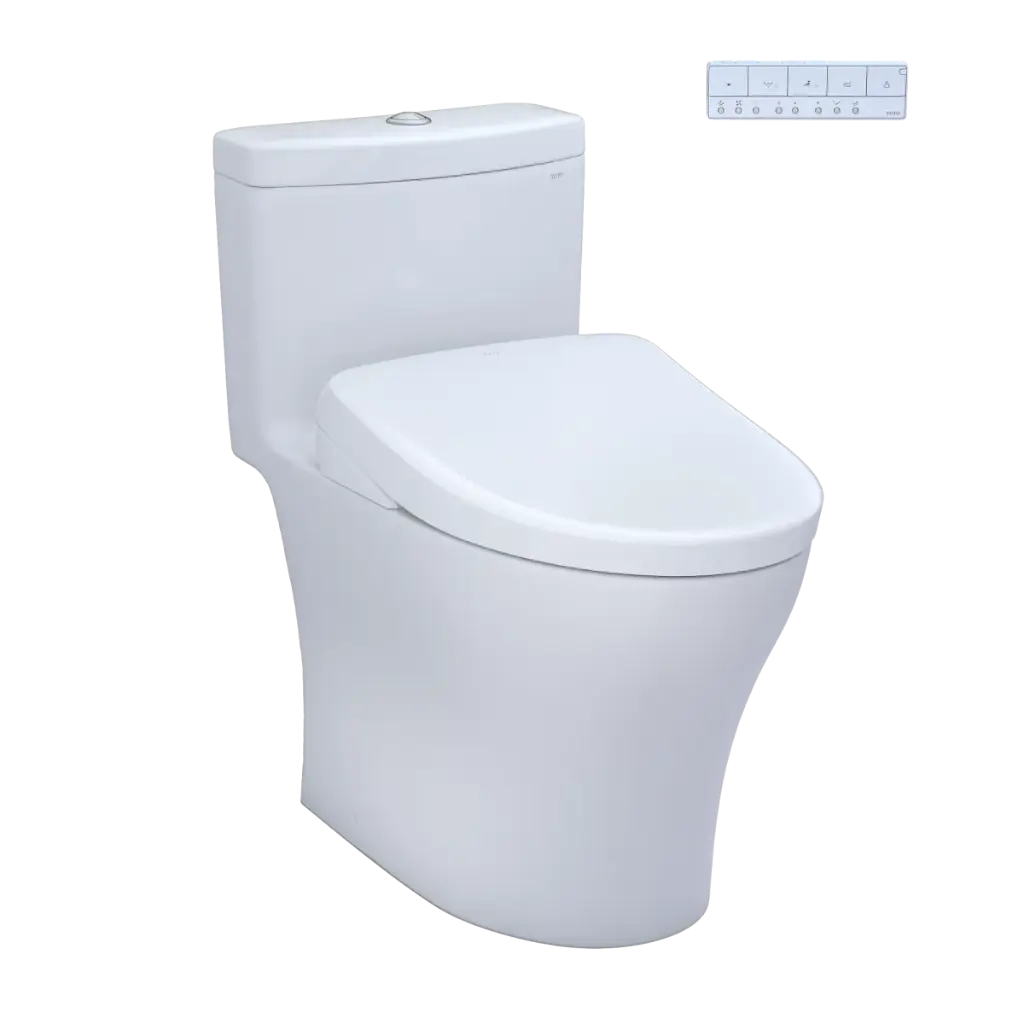TOTO MW6464736CEMFGN#01 Aquia IV Washlet+ S7A One Piece Toilet Cotton