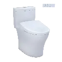 TOTO MW6464736CEMFGN#01 Aquia IV Washlet+ S7A One Piece Toilet Cotton