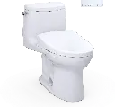 TOTO MW6044726CUFG#01 Ultramax II 1G Washlet+ S7 One Piece Toilet Cotton