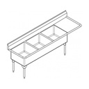Franke WTL2454R-1 World Class Series 14 Gauge Triple Sink