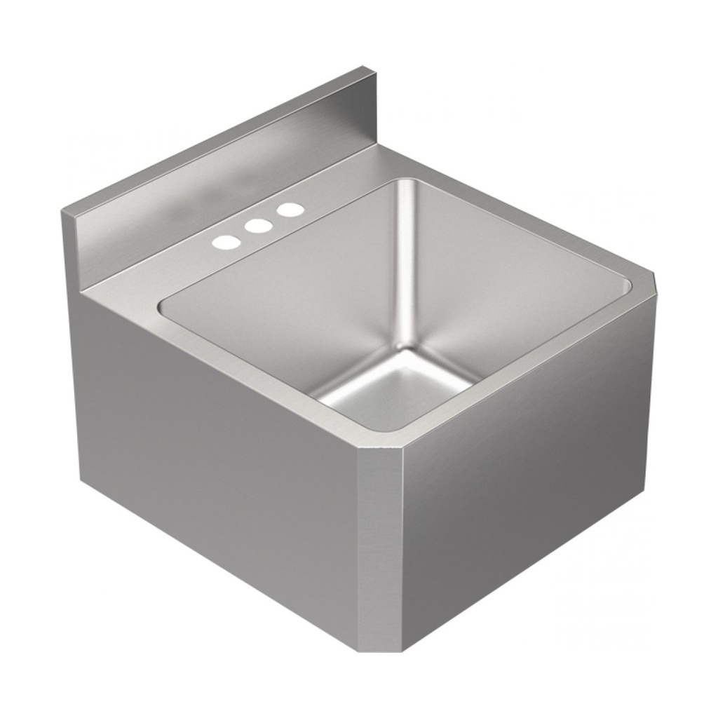 Franke WHBS181910-3-3 Wall Hung Wash Basin 3 Holes Stainless Steel