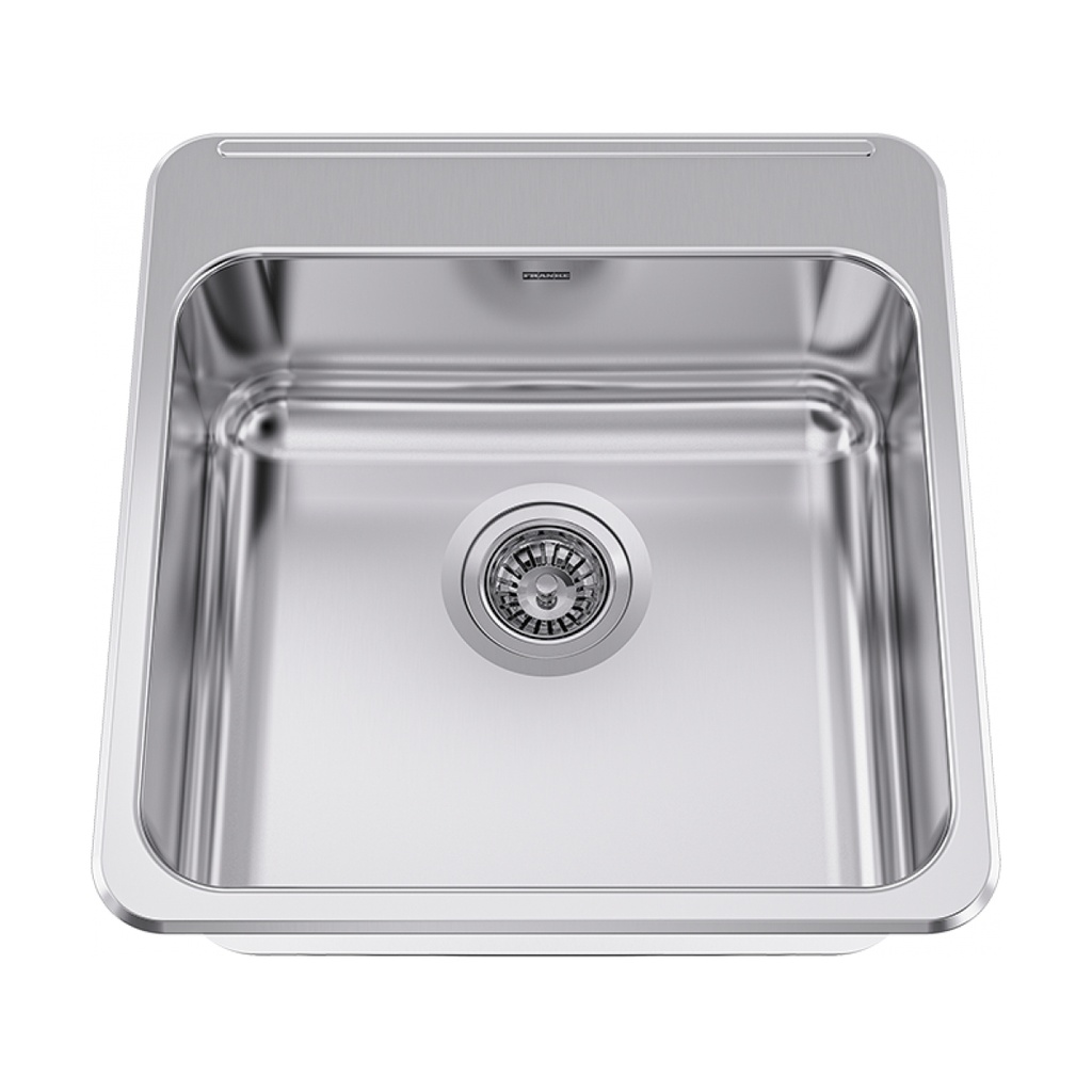 Franke LBS6808-316P-1 Topmount Single Sink With Ledge Stainless Steel