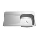 Franke LBSDBL6810-316P-1-3 Type 316 Topmount Left Drainboard Single Sink