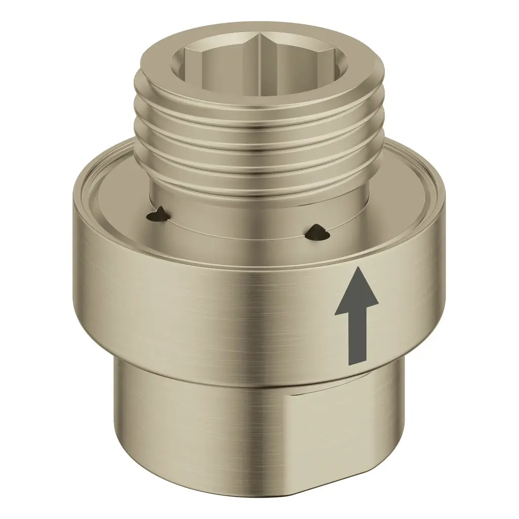 Grohe 07911EN0 1/2" lnline Vacuum Breaker for Hand Showers Brushed Nickel Infinity Finish