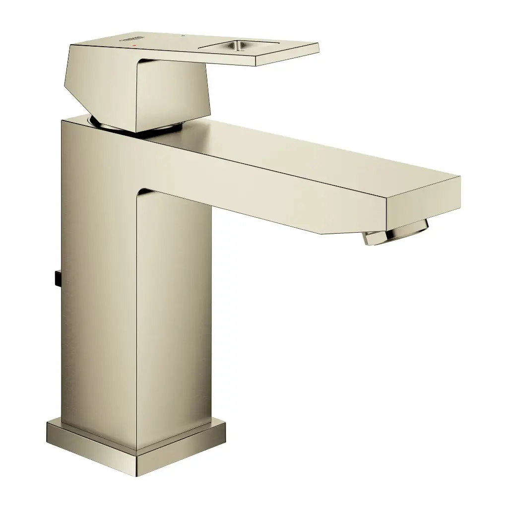 Grohe 23670EN0 Eurocube Single Hole M-Size Bathroom Faucet Brushed Nickel