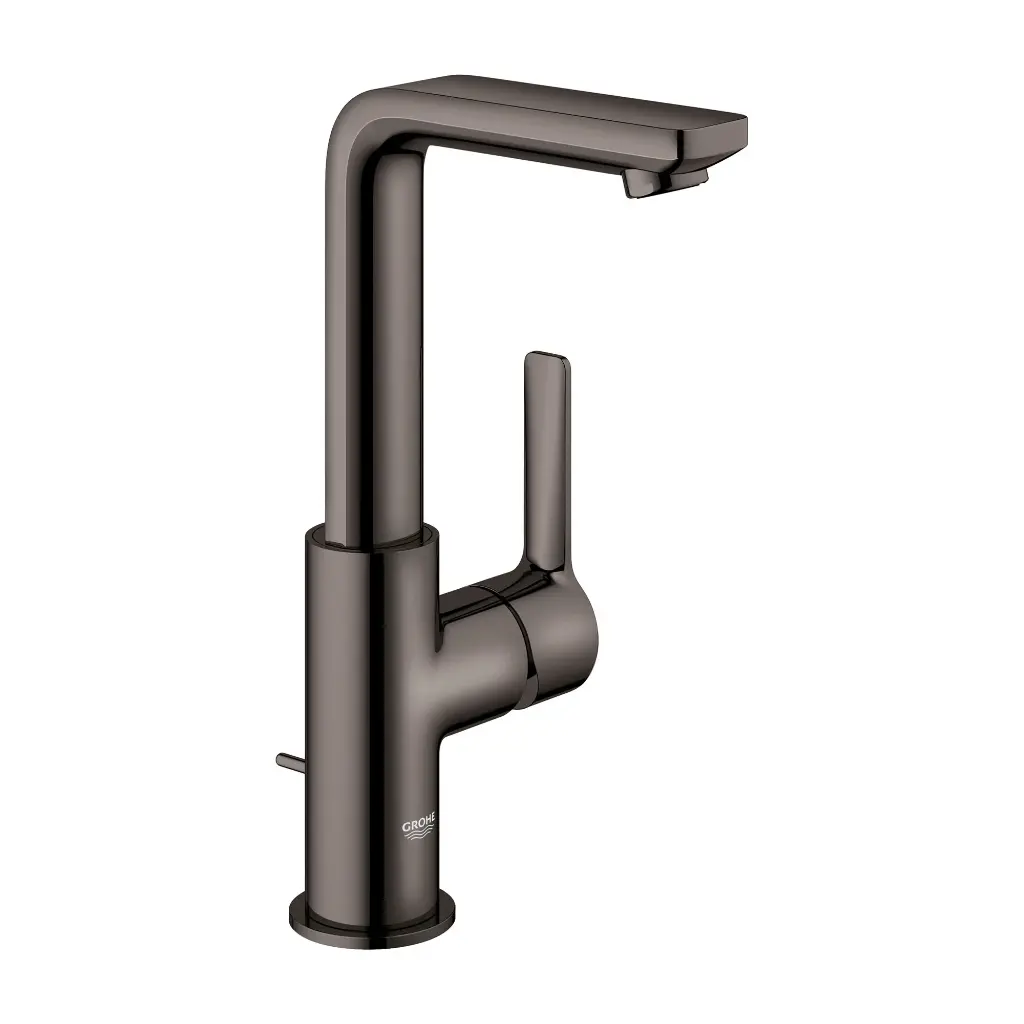Grohe 23825A0A Lineare Single Hole L-Size Bathroom Faucet Hard Graphite