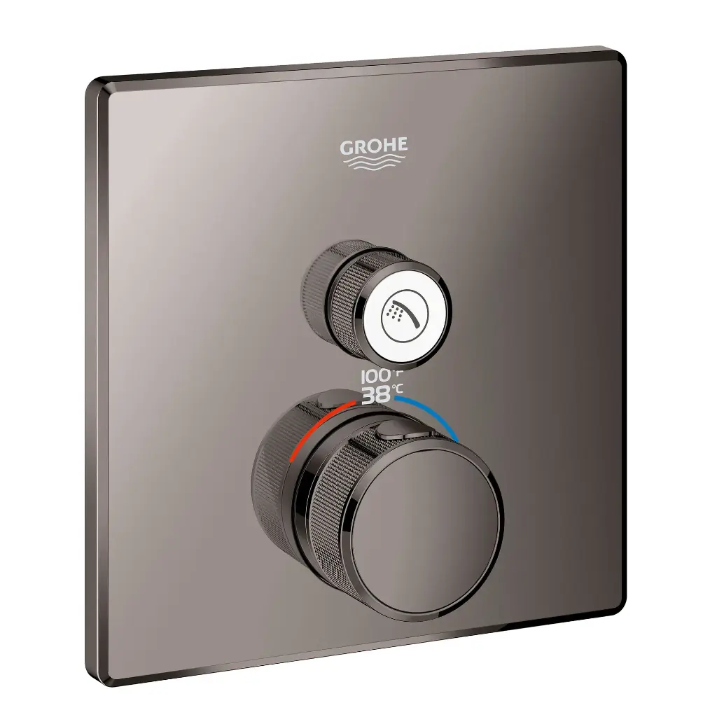 Grohe 29140A00 Grohtherm Single Function Thermostatic Valve Trim Hard Graphite