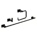 Grohe 407772431 Essentials Cube 3-In-1 Accessory Set Matte Black