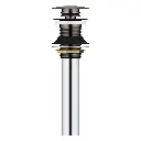 Grohe 48657A00 Universal Bathroom Sink Pop-Up Drain Without Overflow Hard Graphite