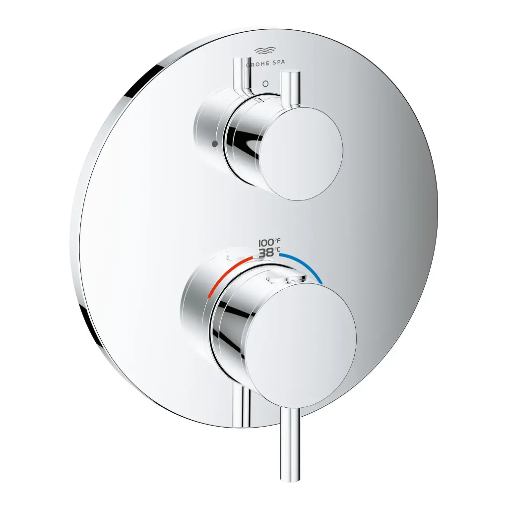 Grohe 24361000 Atrio New Dual Function 2-Handle Thermostatic Valve Trim StarLight Chrome