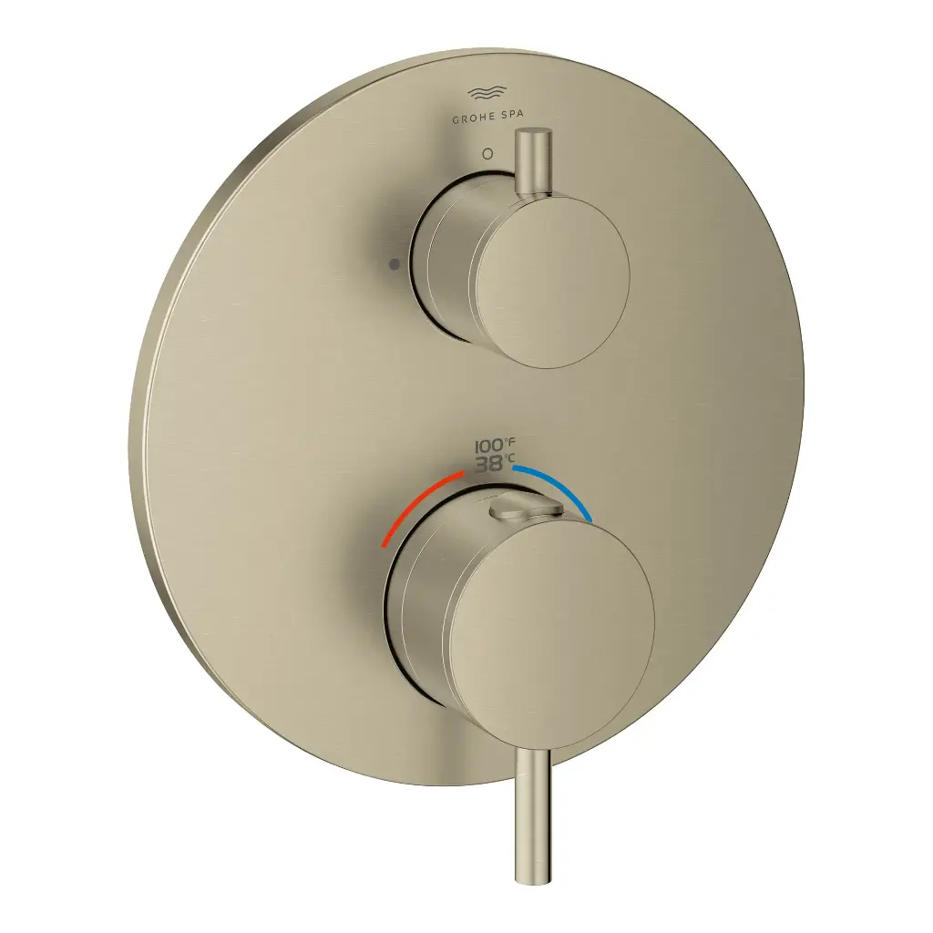 Grohe 24361EN0 Atrio New Dual Function 2-Handle Thermostatic Valve Trim Brushed Nickel
