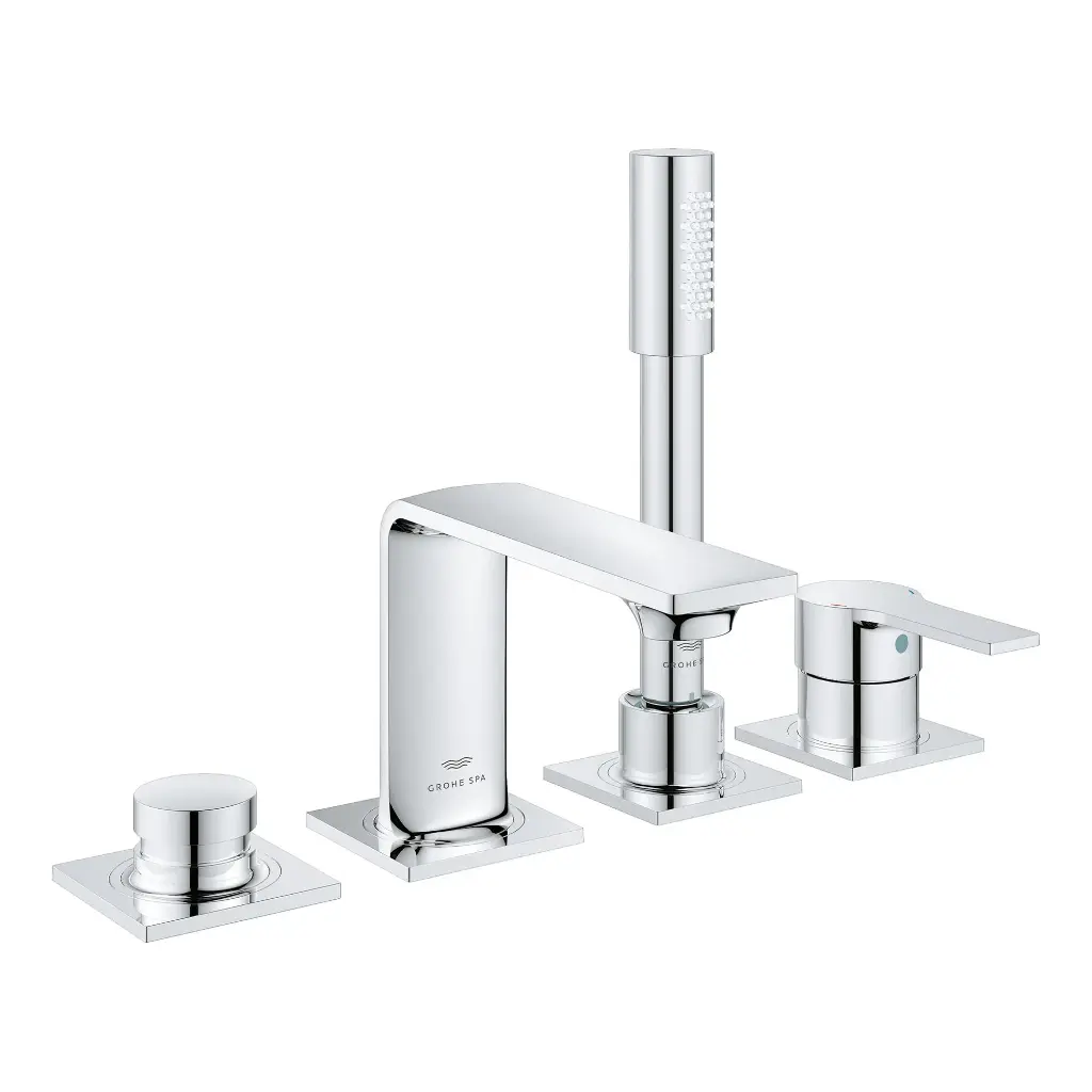 Grohe 19316001 Allure New 4-Hole Single Handle Deck Mount Roman Tub Faucet StarLight Chrome