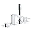 Grohe 19316001 Allure New 4-Hole Single Handle Deck Mount Roman Tub Faucet StarLight Chrome