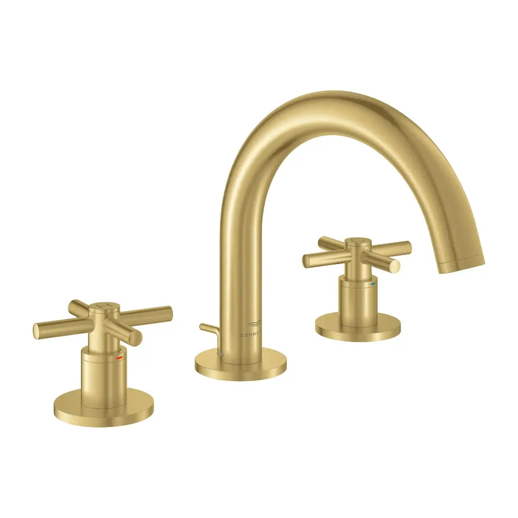 Grohe 20660GN0 Atrio 8-inch Widespread S-Size Bathroom Faucet Brushed Cool Sunrise