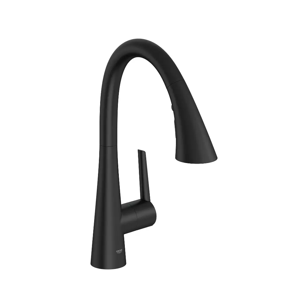 Grohe 303682432 Zedra Pull Down Triple Spray Bar Faucet Matte Black
