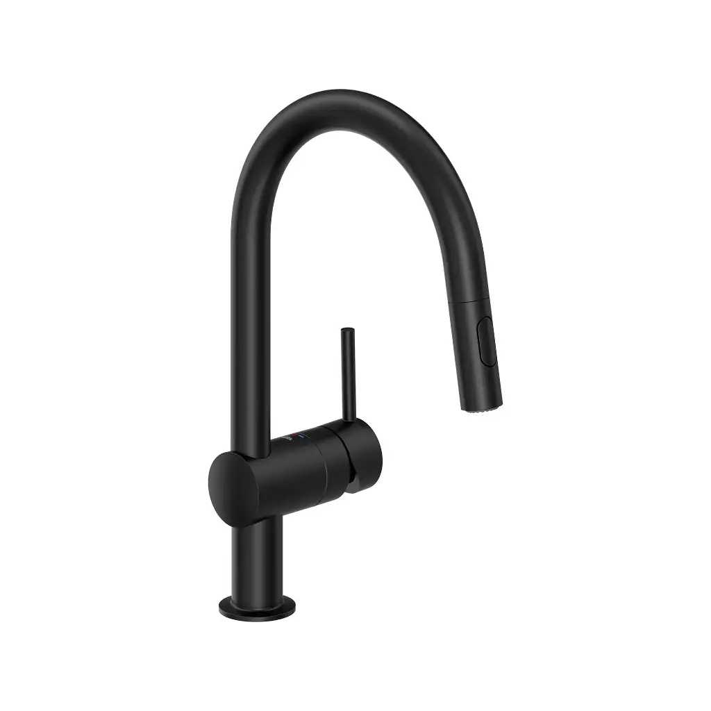 Grohe 313782433 Minta Pull Down Dual Spray Kitchen Faucet Matte Black