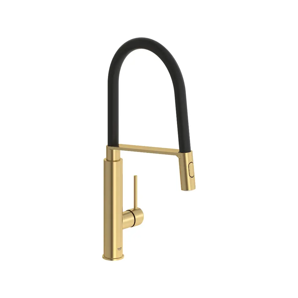 Grohe 31492GN0 Concetto Single Handle Semi-Pro Dual Spray Kitchen Faucet Brushed Cool Sunrise
