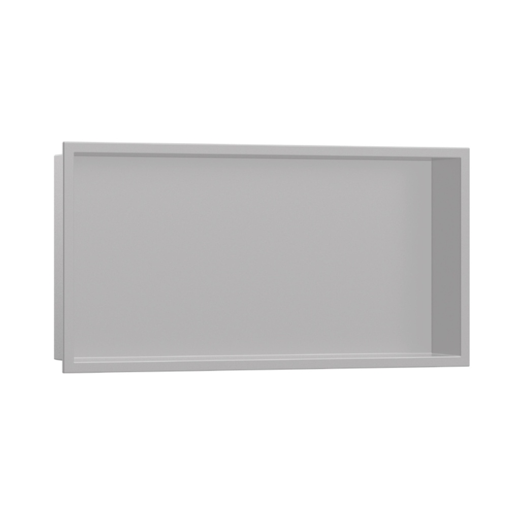 Hansgrohe 56064380 Xtrastoris Original Wall Niche With Integrated Frame 12 X 24 Concrete Grey