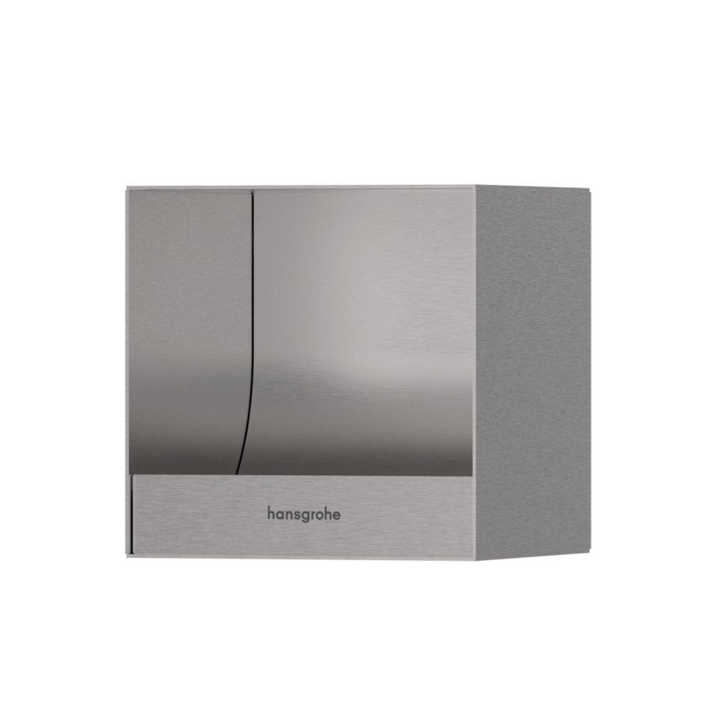 Hansgrohe 56065800 Xtrastoris Original Recessed Toilet Paper Holder Brushed Stainless Steel