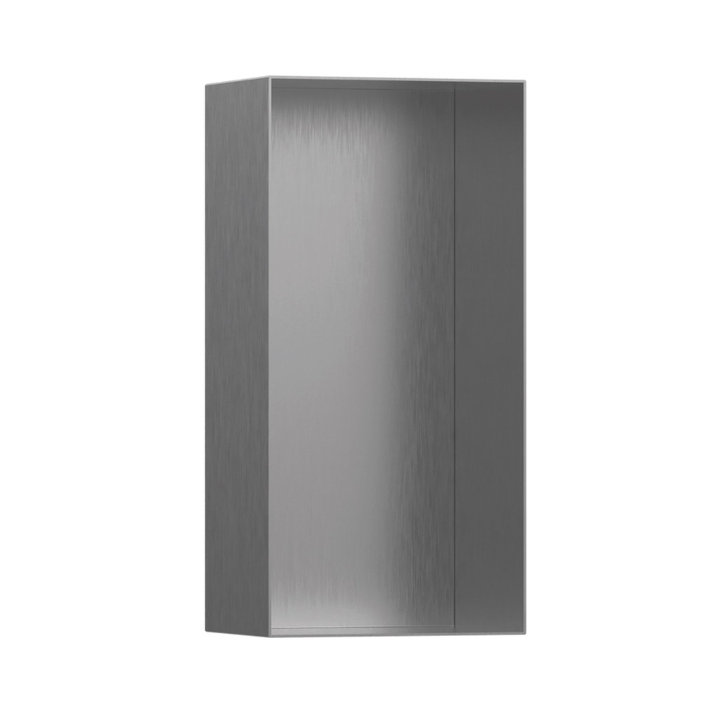 Hansgrohe 56070800 Xtrastoris Minimalistic Wall Niche With Open Frame Brushed Stainless Steel